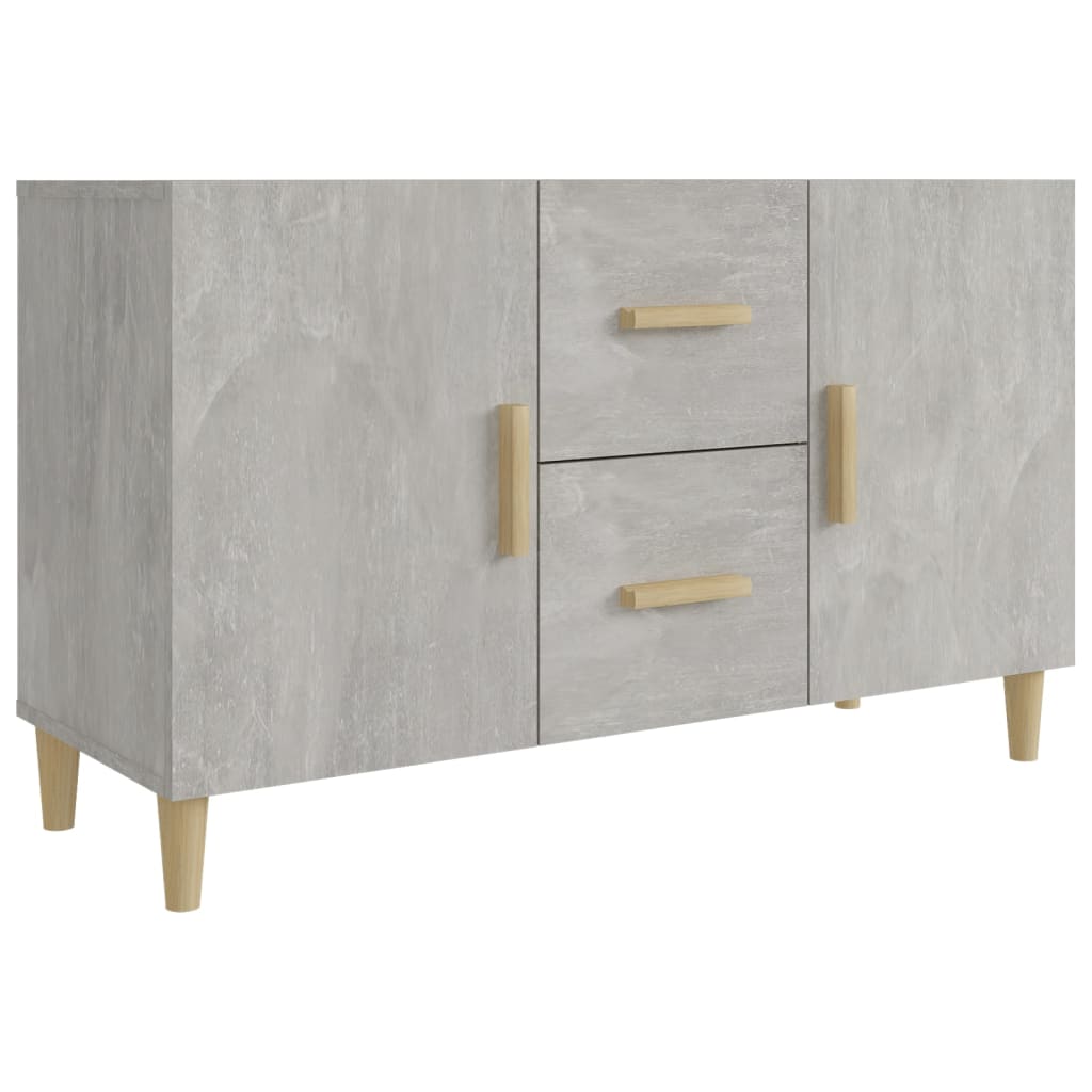 Buffet grigio in cemento 100x36x60 cm legno di ingegneria