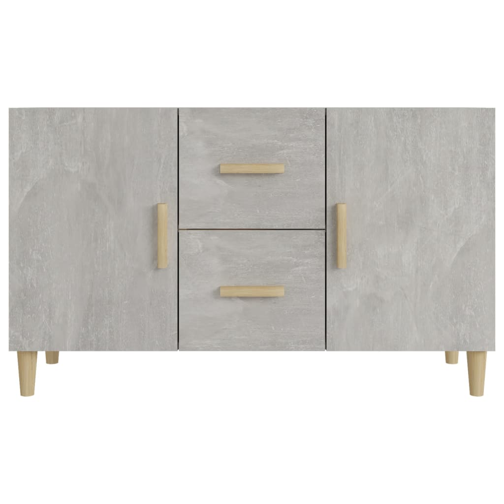 Buffet grigio in cemento 100x36x60 cm legno di ingegneria