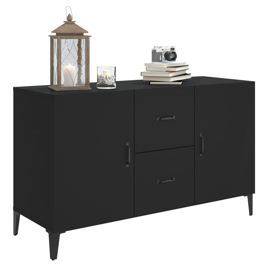 Black buffet 100x36x60 cm Engineering wood