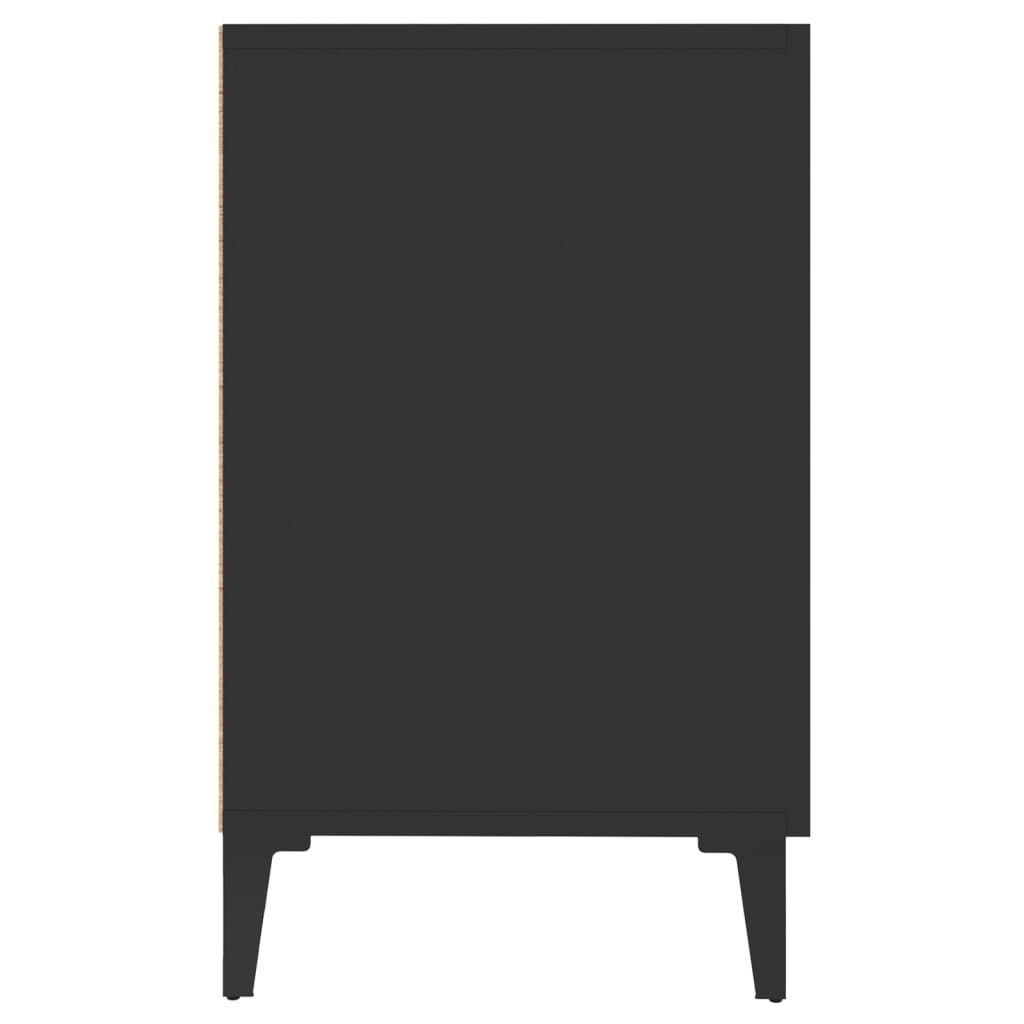 Black buffet 100x36x60 cm Engineering wood