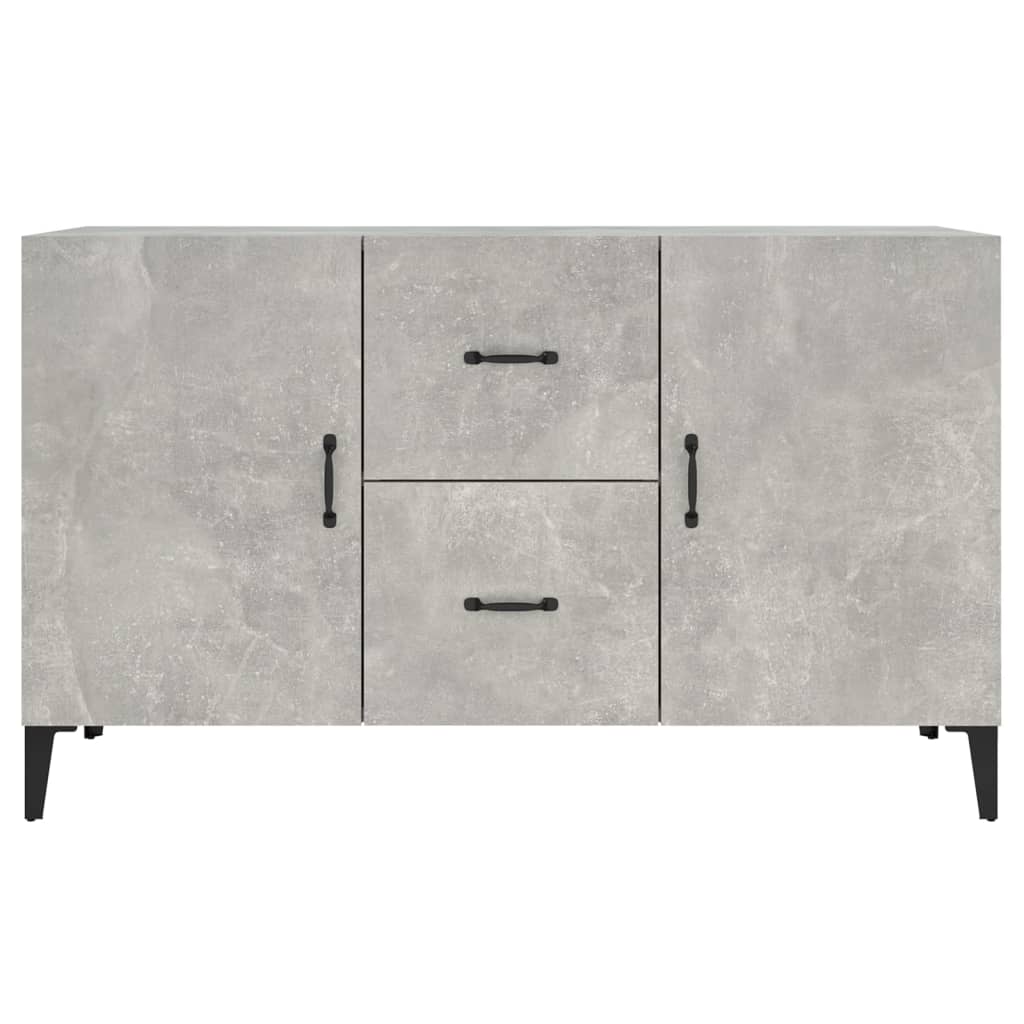 Buffet grigio in cemento 100x36x60 cm legno di ingegneria