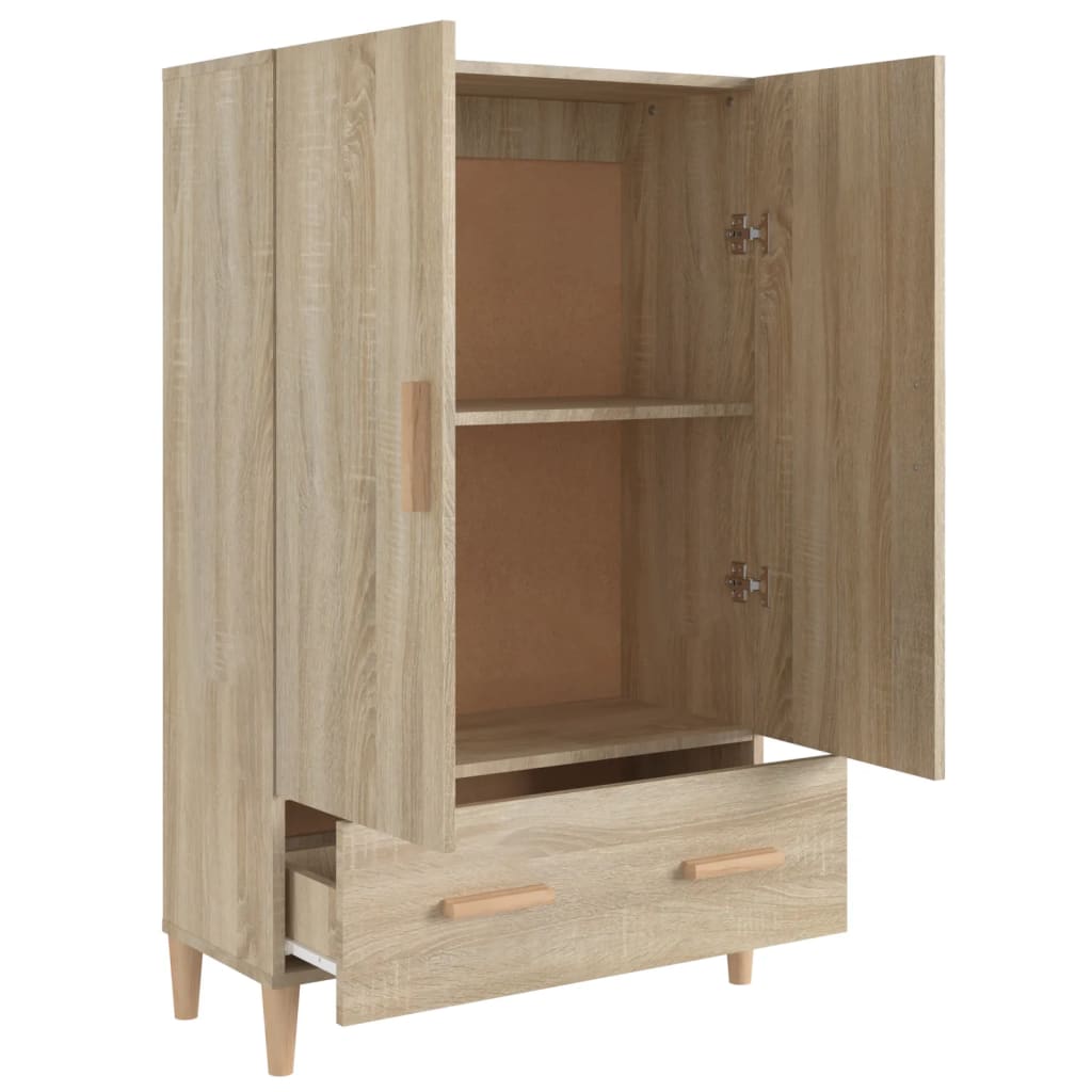 Sonoma Oak Buffet 70x31x115 cm Ingenieurholz Holz