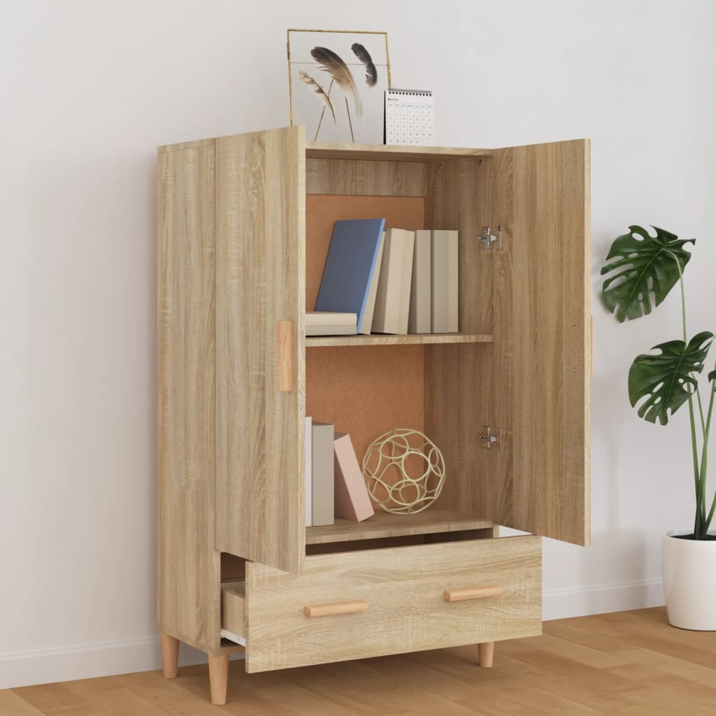 Sonoma Oak Buffet 70x31x115 cm Ingenieurholz Holz