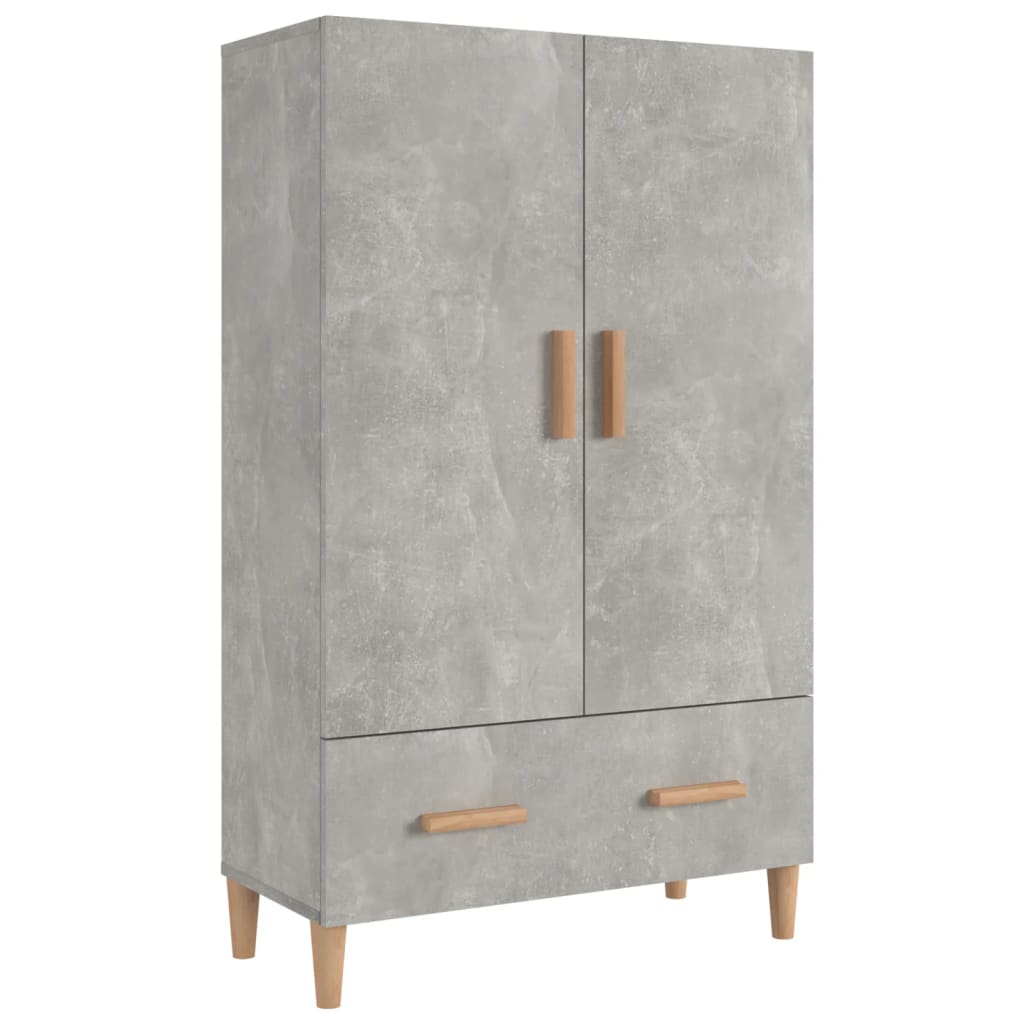 Credenza Grigio cemento 70x31x115 cm MDF