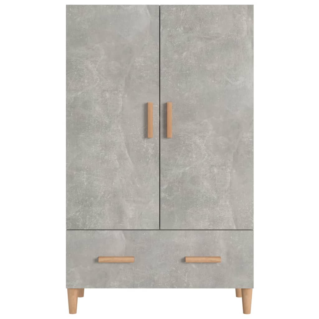 Credenza Grigio cemento 70x31x115 cm MDF