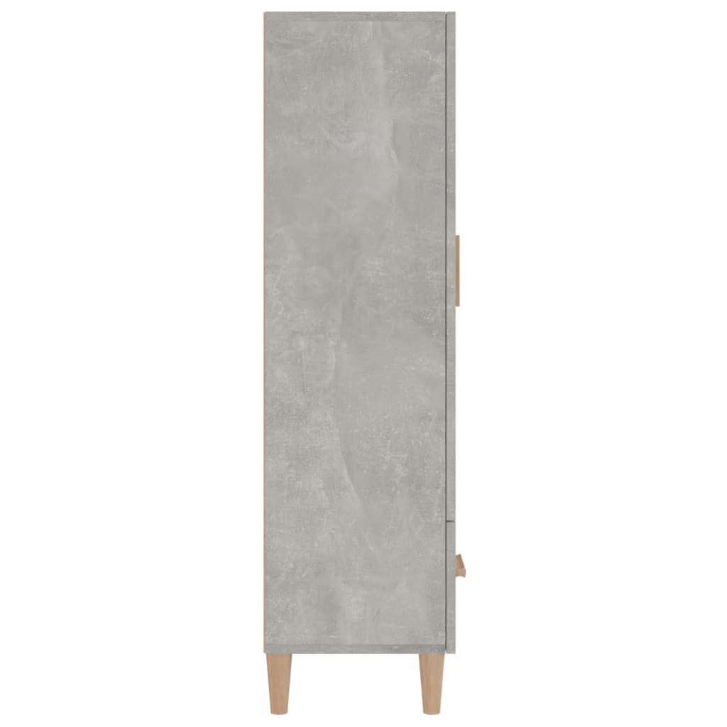 Credenza Grigio cemento 70x31x115 cm MDF