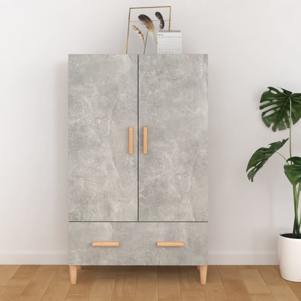 Concrete gray buffet 70x31x115 cm engineering wood