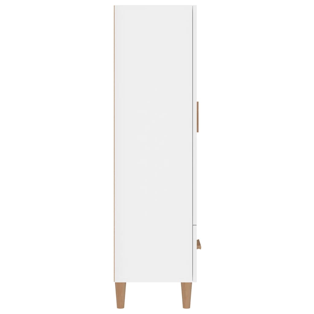 Credenza Bianco lucido 70x31x115 cm MDF