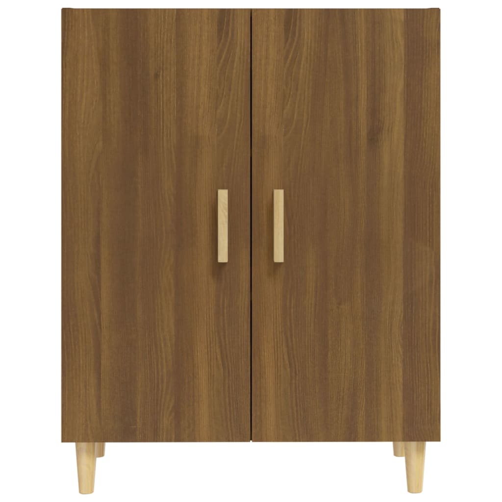 Credenza in rovere marrone 70x34x90 cm MDF