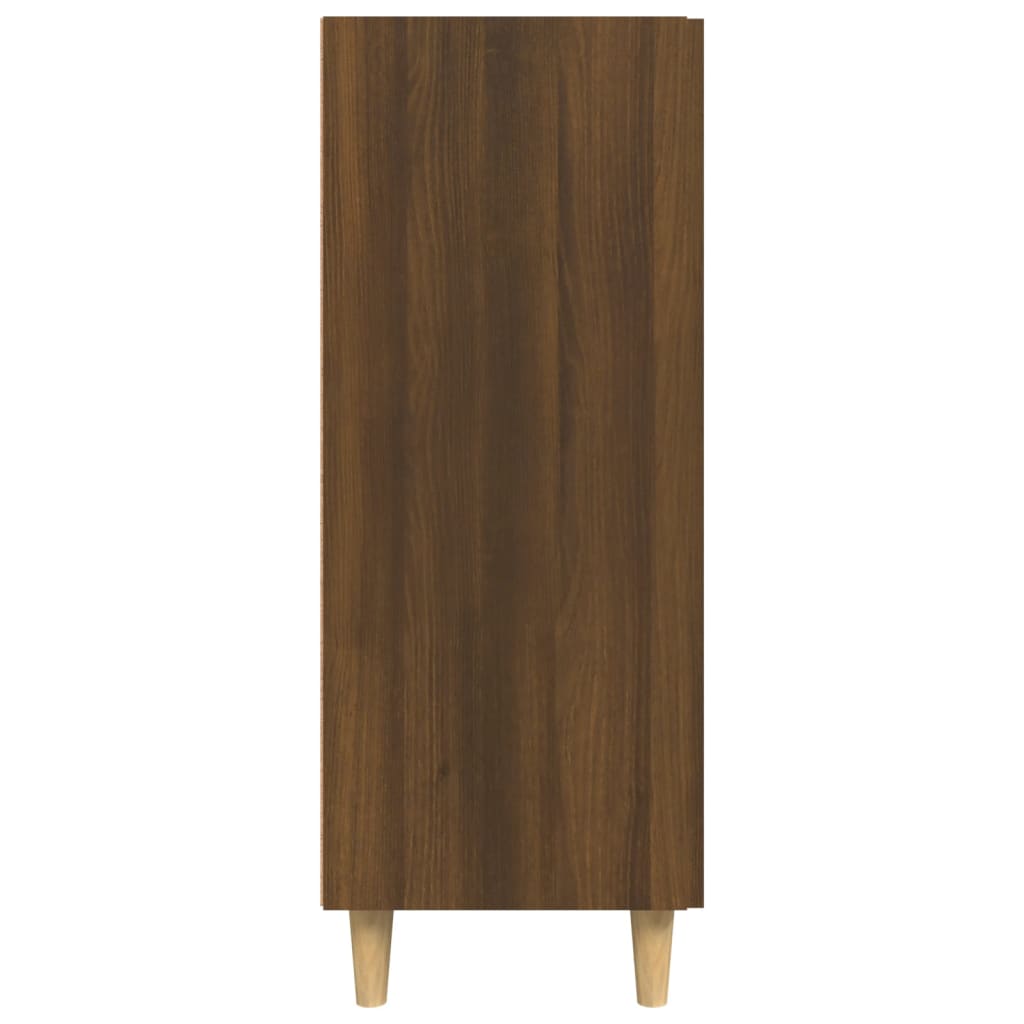 Buffet chêne marron 69,5x34x90 cm bois d'ingénierie