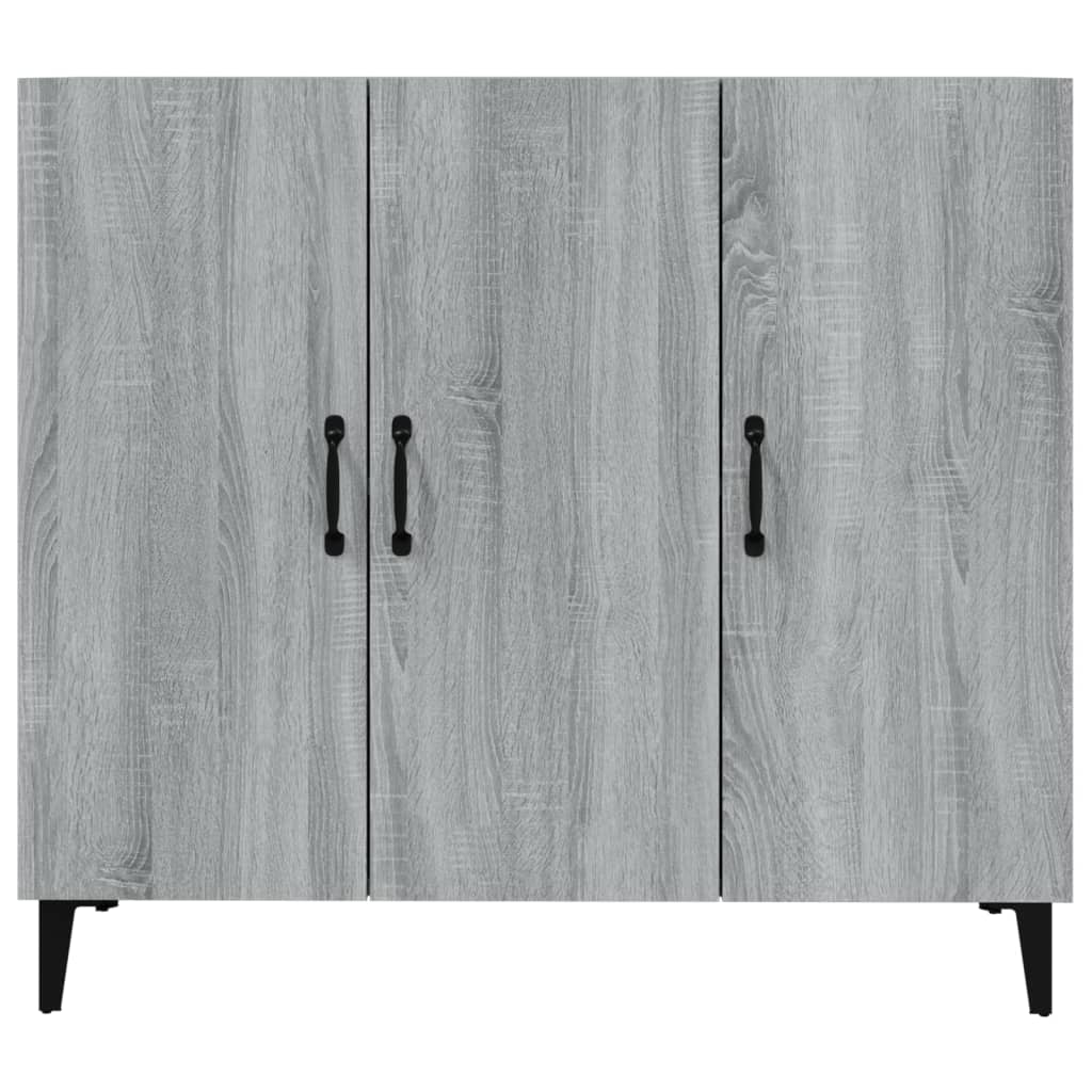 Graues Sonoma -Buffet 90x34x80 cm Engineering Holz