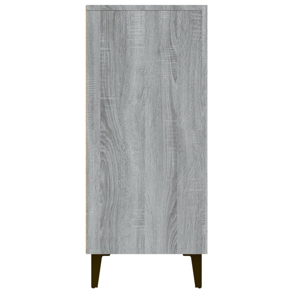 Buffet sonoma gris 90x34x80 cm bois d'ingénierie