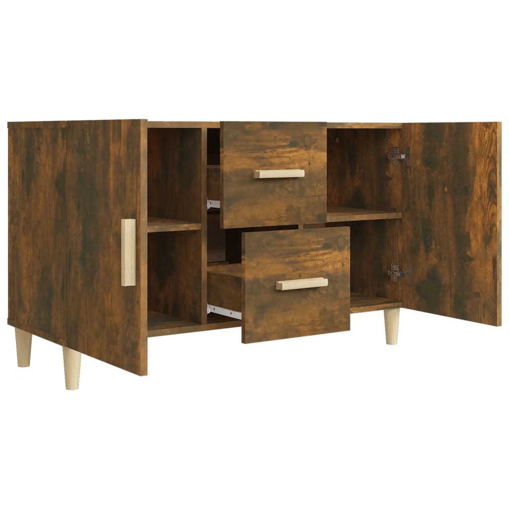 Smoked oak buffet 100x36x60 cm engineering wood