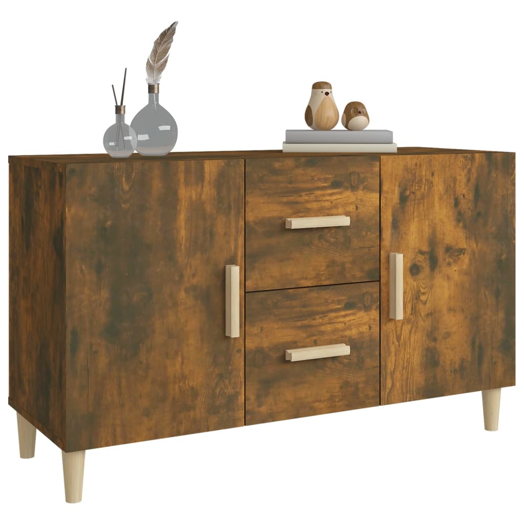 Smoked oak buffet 100x36x60 cm engineering wood