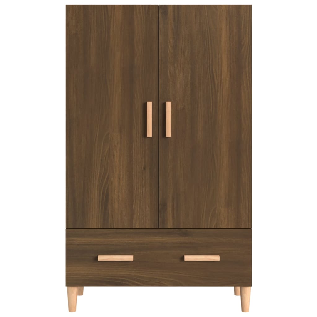 Brown oak buffet 70x31x115 cm engineering wood