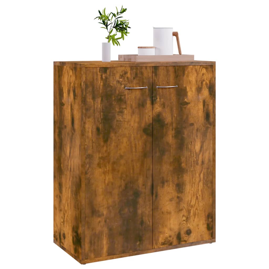 Buffet Chêne fumé 60x30x75 cm Bois d'ingénierie