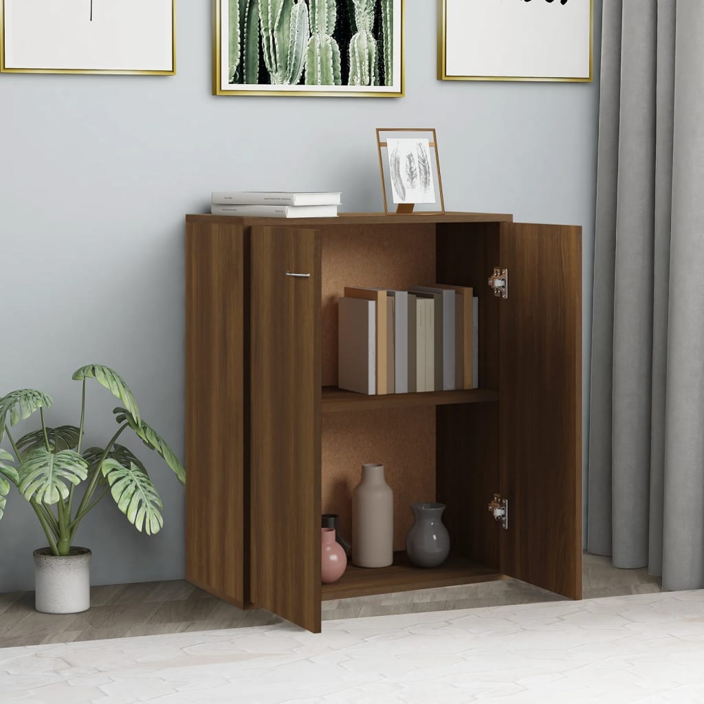 Brown Eiche Buffet 60x30x75 cm Ingenieurholz Holz