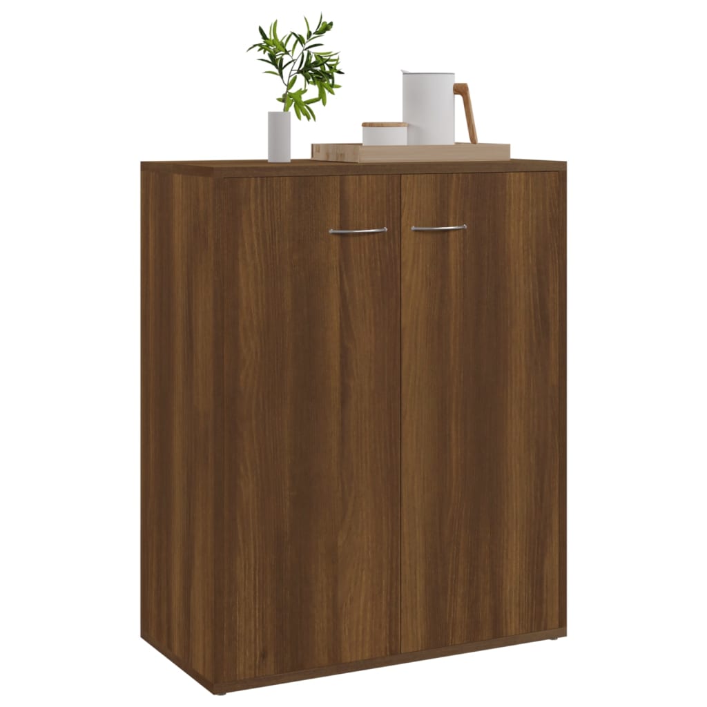 Brown oak buffet 60x30x75 cm engineering wood