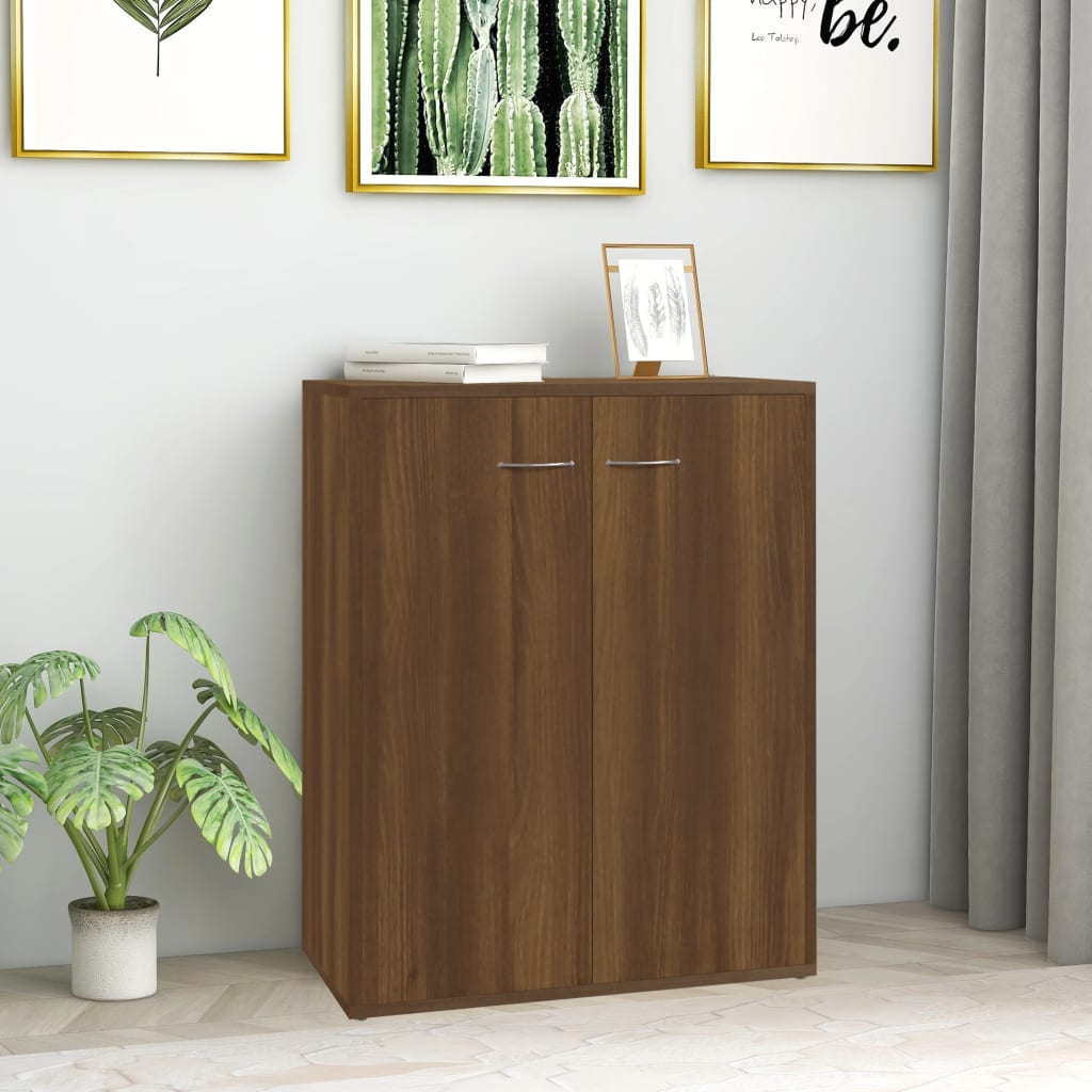 Brown Eiche Buffet 60x30x75 cm Ingenieurholz Holz