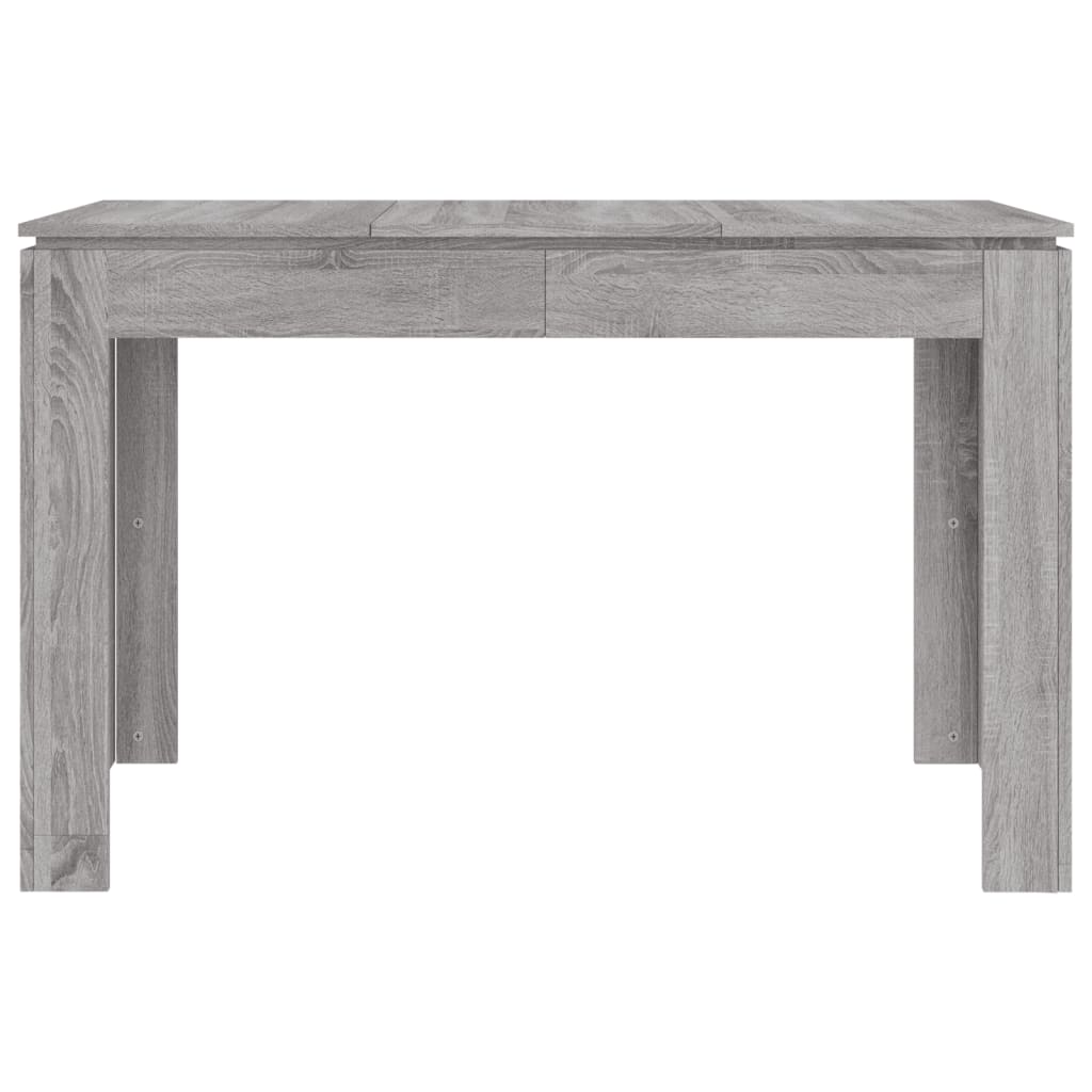 Tavolo da pranzo grigio Sonoma 120x60x76 cm in derivati ​​del legno