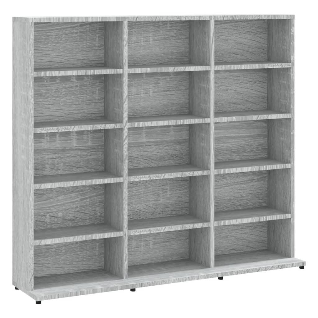 Sonoma gray cd cabinet 102x23x89.5 cm engineering wood