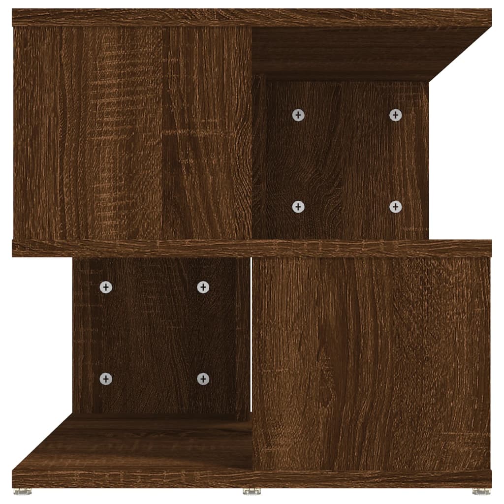 Appoint table brown oak 40x40x40 cm engineering wood