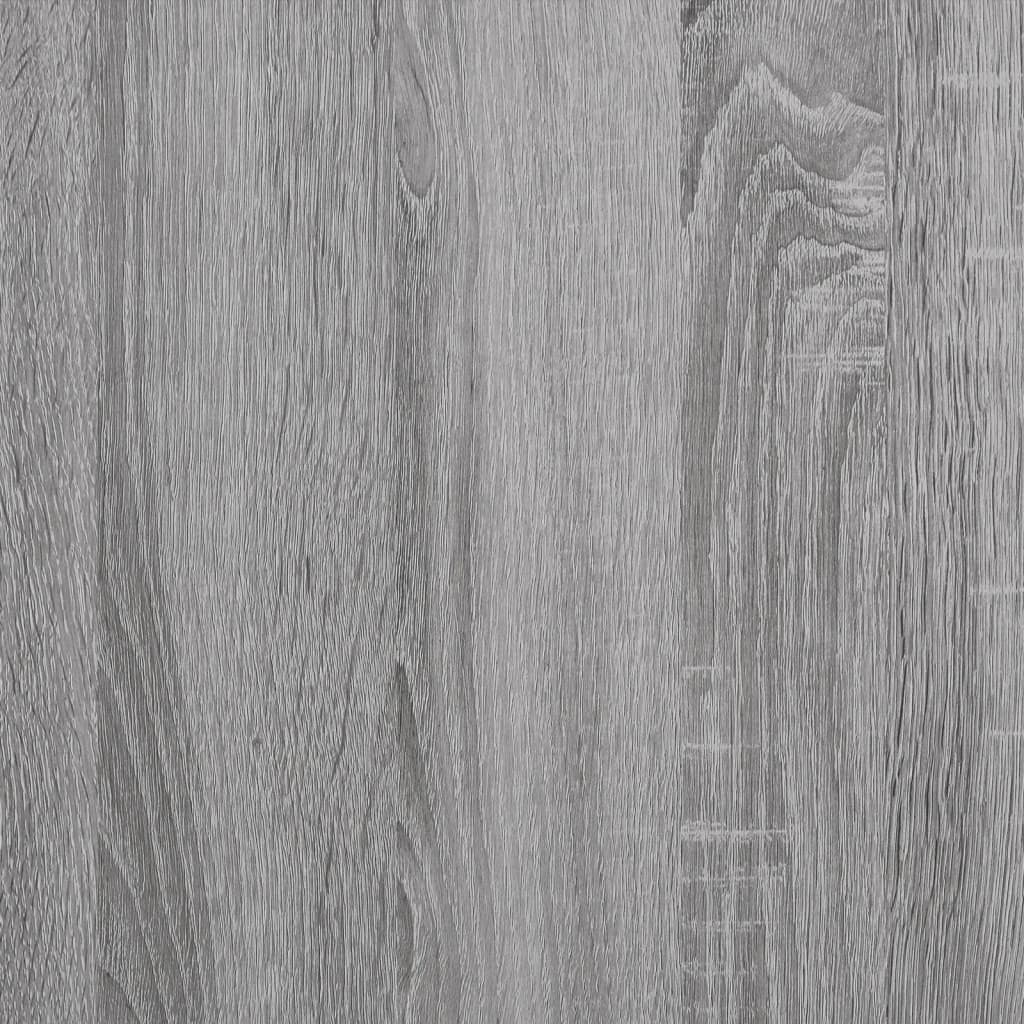 Mensole cubiche da parete 4 pz Sonoma grigio 80x15x26,5 cm