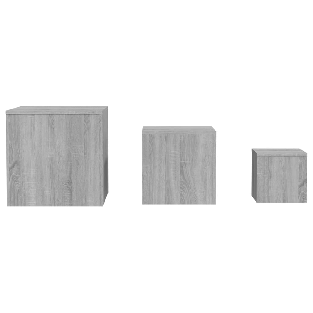 Appoint tables 3 pcs Sonoma Gray Wood Engineering