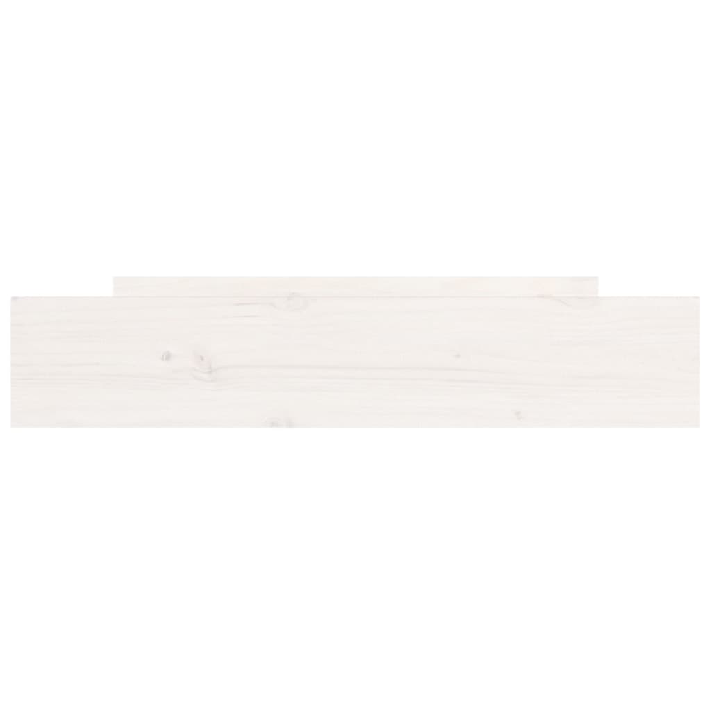 Tiroirs de lit 2 pcs blanc Bois de pin massif