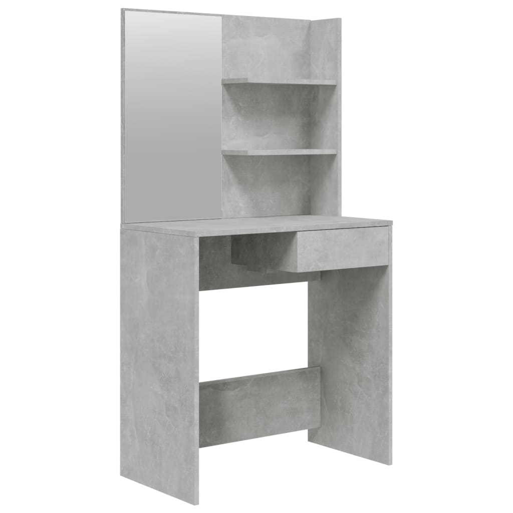 Hairdressing with gray concrete mirror 74.5x40x141 cm