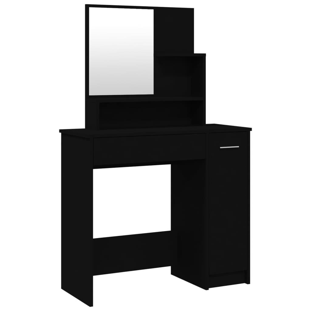 Dimpler mit schwarzem Spiegel 86.5x35x136 cm
