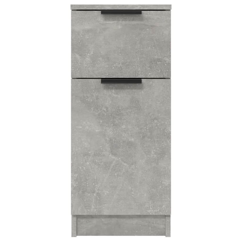 Buffet grigio in cemento 30x30x70 cm legno di ingegneria