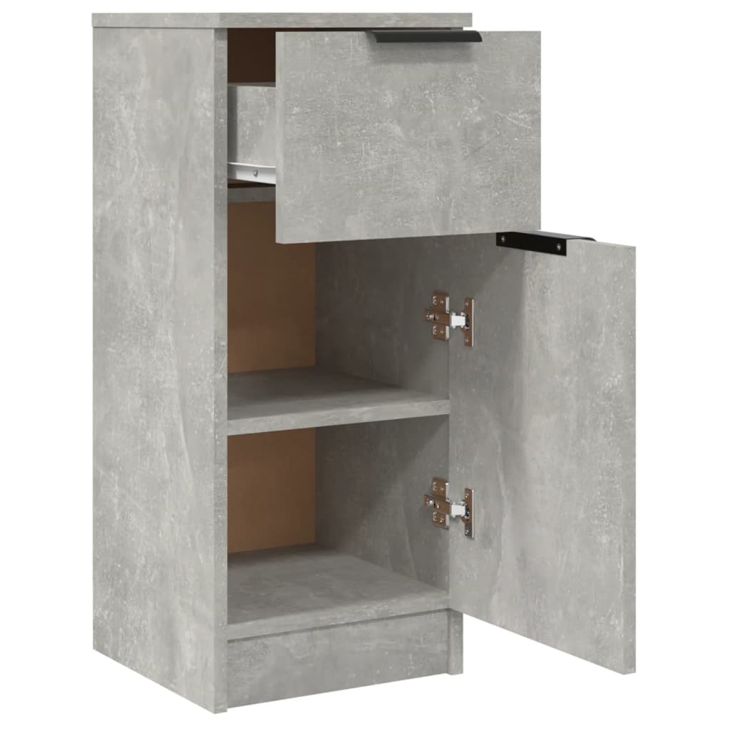 Betongrau -Buffet 30x30x70 cm Ingenieurholz