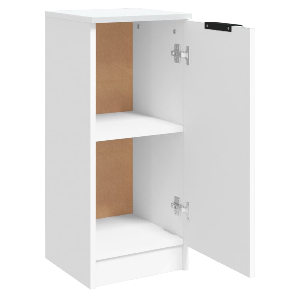 Buffets 2 pcs Blanc 30x30x70 cm Bois d'ingénierie