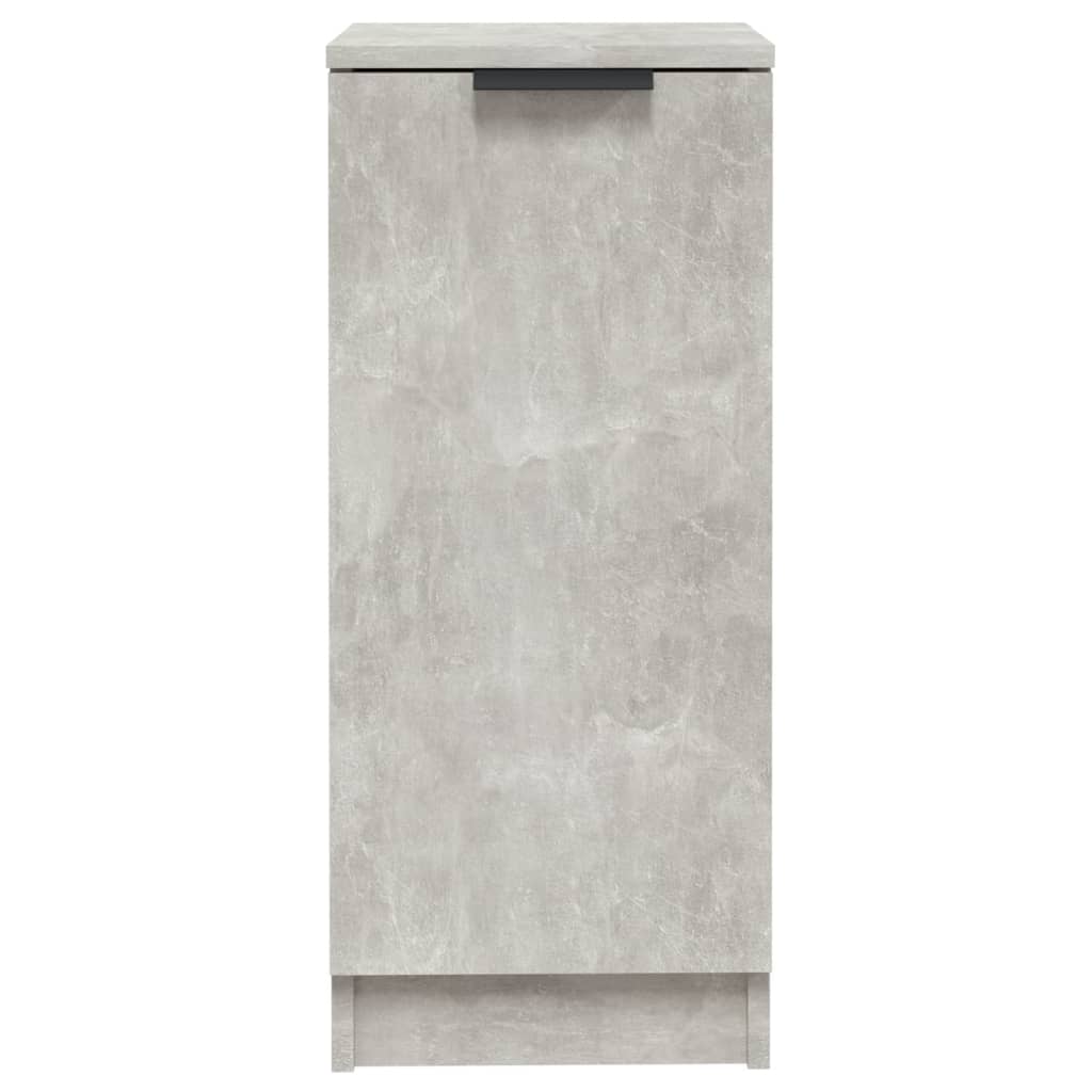 Credenze 2 pz Grigio cemento 30x30x70 cm MDF