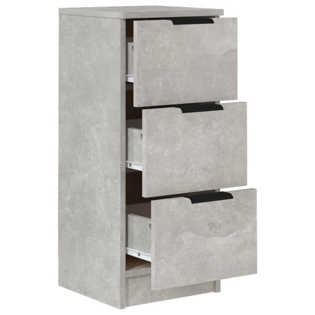 Buffets 2 pcs Gray Concrete 30x30x70 cm Engineering wood