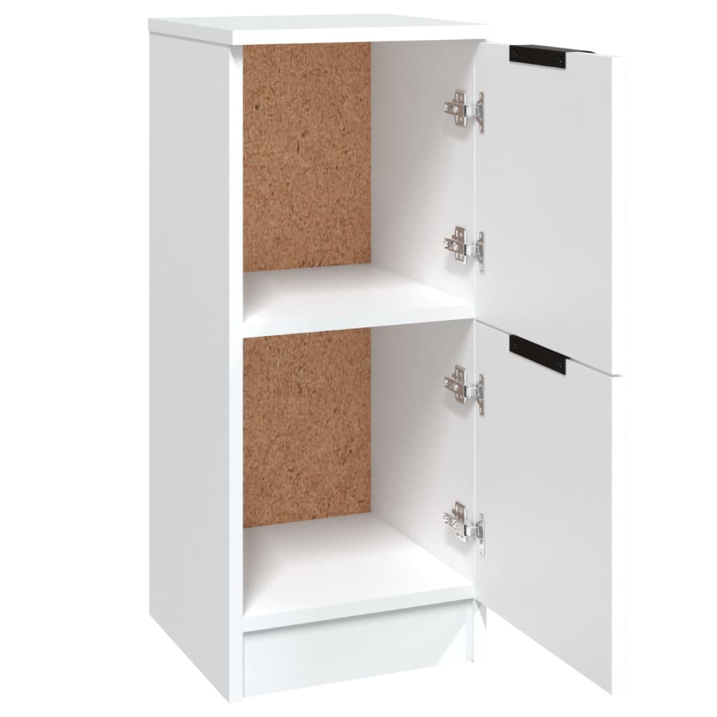 Credenze 2 pz Bianco 30x30x70 cm MDF