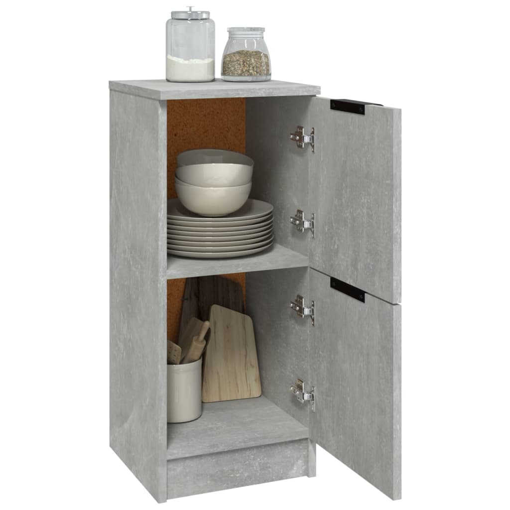 Betongrau -Buffet 30x30x70 cm Ingenieurholz