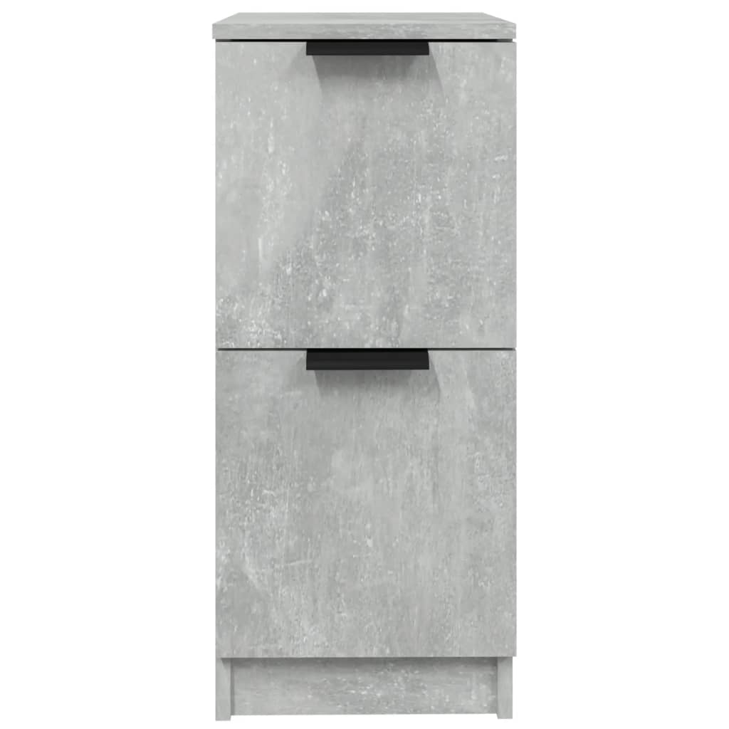 Buffet Gris béton 30x30x70 cm Bois d'ingénierie