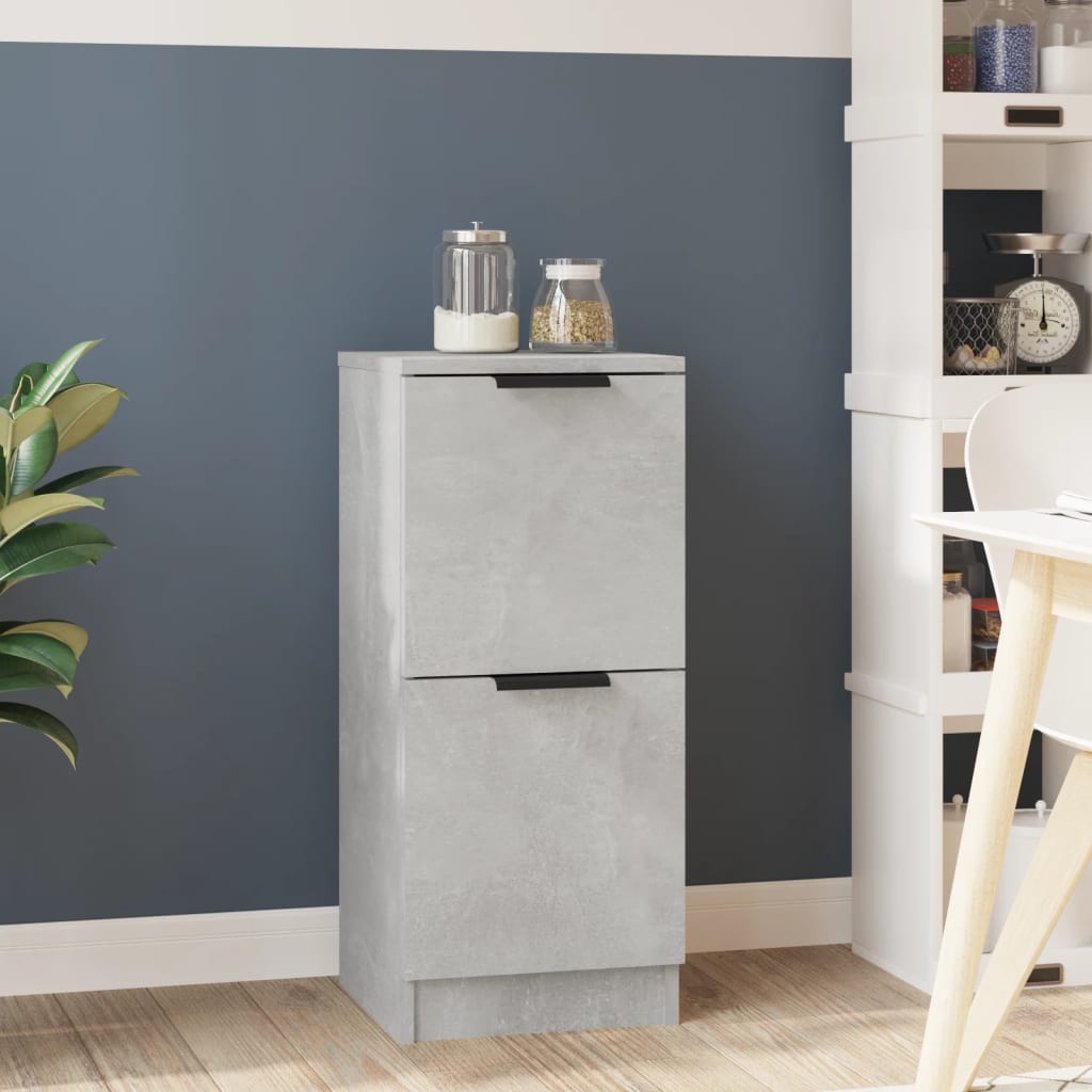 Credenza Grigio cemento 30x30x70 cm MDF