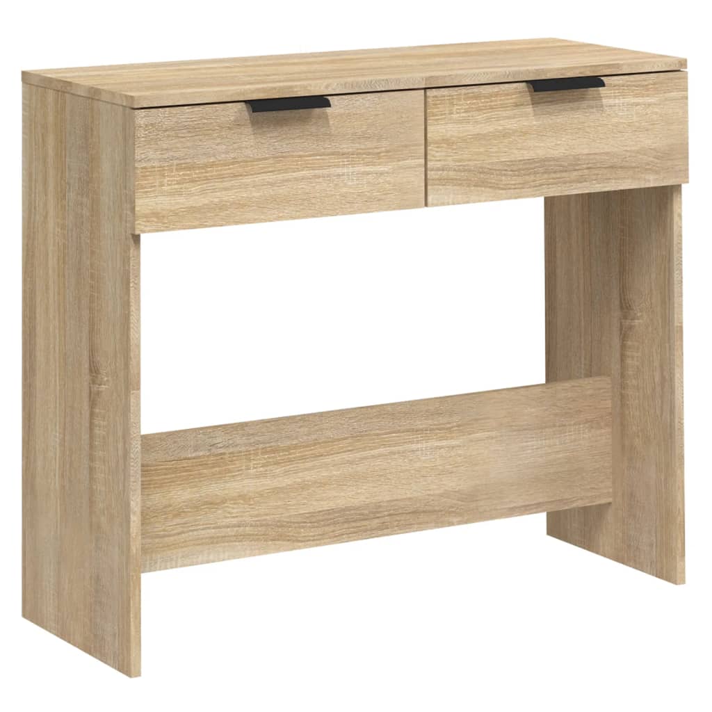 Sonoma oak console table 90x36x75 cm engineering wood