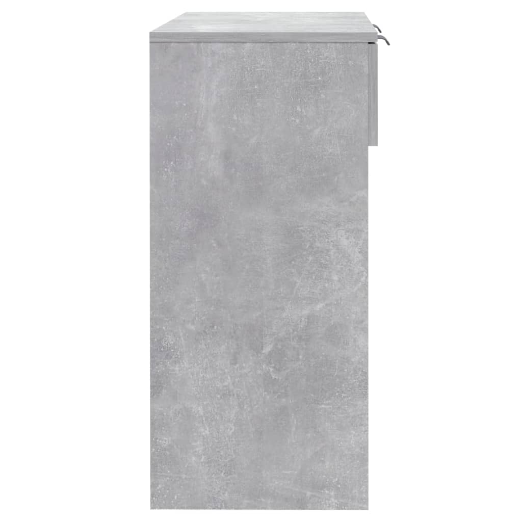 Gray concrete table 90x36x75 cm Engineering wood