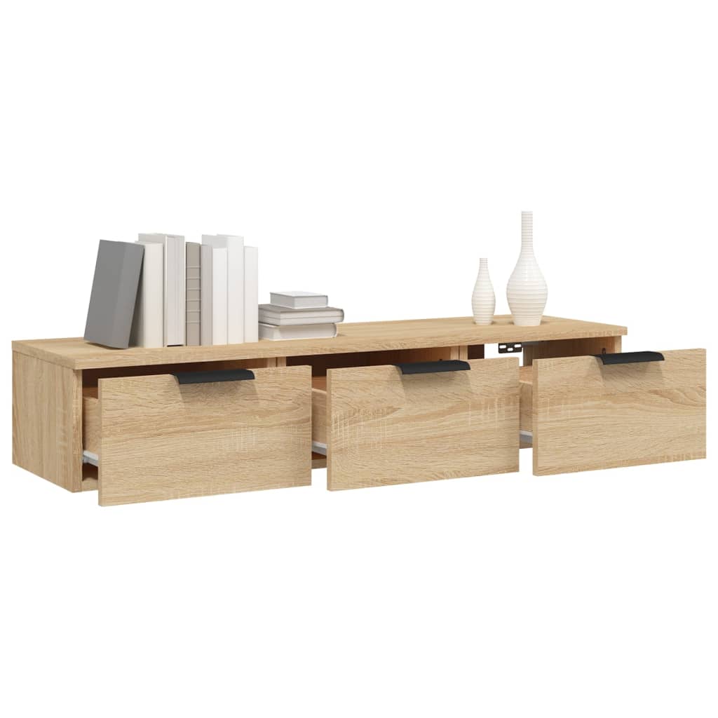 Sonoma oak wall cabinet 102x30x20 cm engineering wood