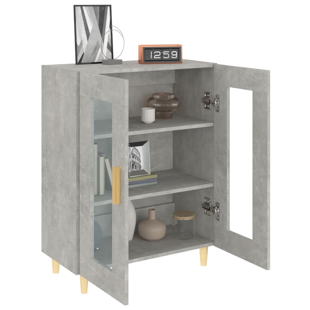 Concrete gray buffet 69.5x34x90 cm Engineering wood