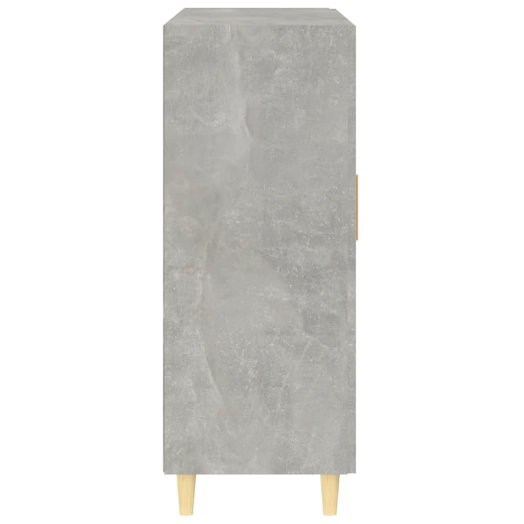 Credenza grigio cemento 69,5x34x90 cm in multistrato