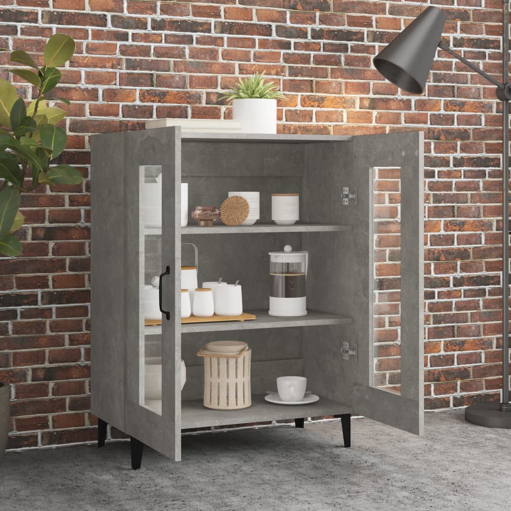 Concrete gray buffet 69.5x34x90 cm Engineering wood