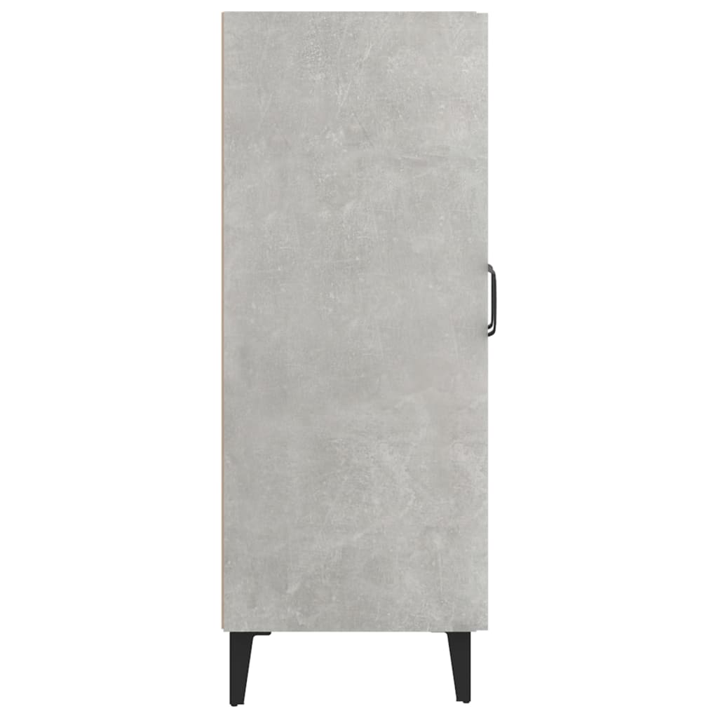 Credenza grigio cemento 69,5x34x90 cm in multistrato