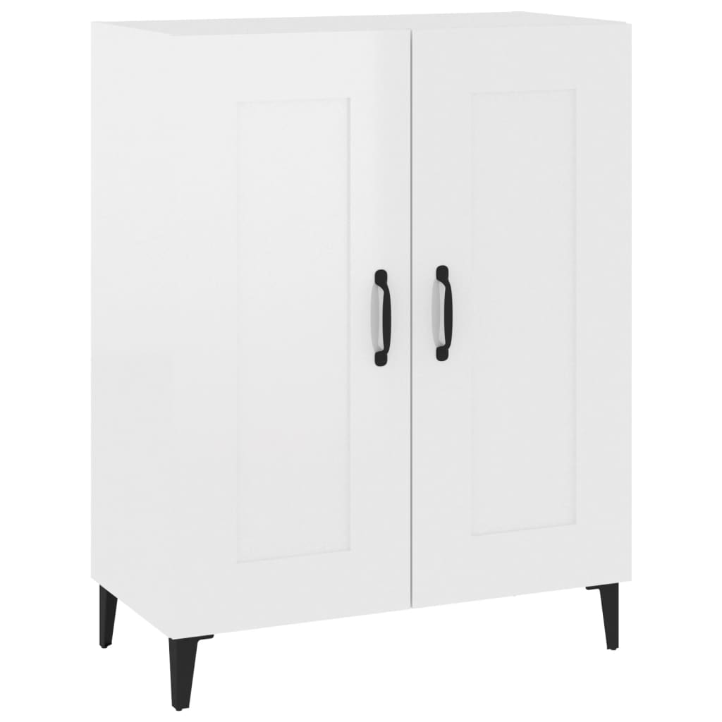 Credenza Bianco lucido 69,5x34x90 cm MDF