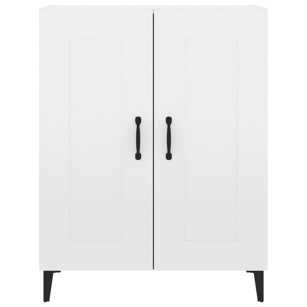 Credenza Bianco lucido 69,5x34x90 cm MDF