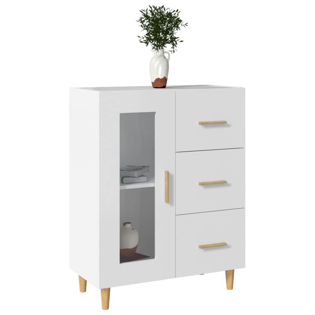 White buffet 69.5x34x90 cm Engineering wood